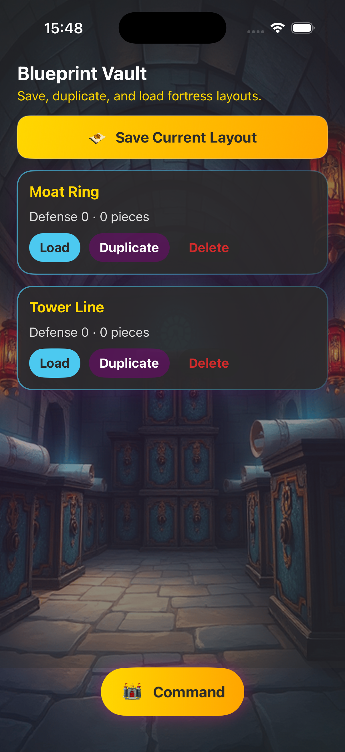 Blueprint vault list